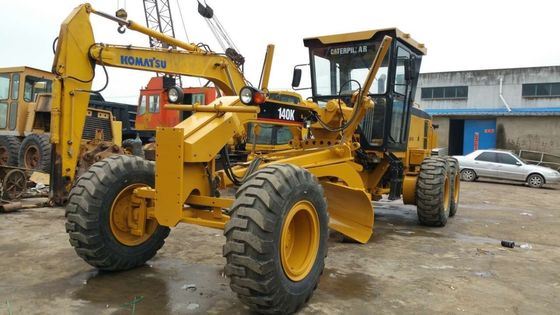 চীন 7.2L স্থানচ্যুতি 17510 কেজি কেটারপিলার 140 কে ব্যবহৃত মোটর গ্রেডার সরবরাহকারী