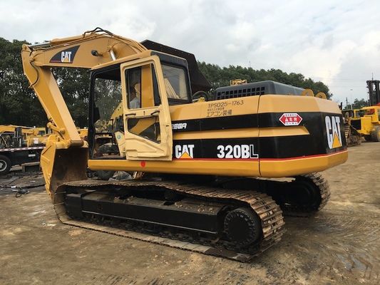 মিনি 1.3m3 / 2.1m3 বালতি 320 বিএল ব্যবহৃত শুঁয়োপোকা খননকারীর সরবরাহকারী