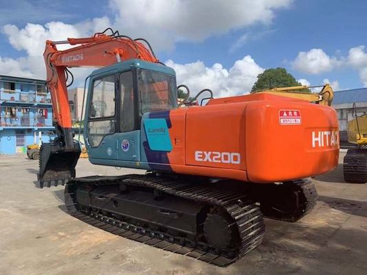 কাজের সময় 4074 ঘন্টা 0.8cbm EX200-3 হিটাচি খননকারীর ব্যবহার সরবরাহকারী