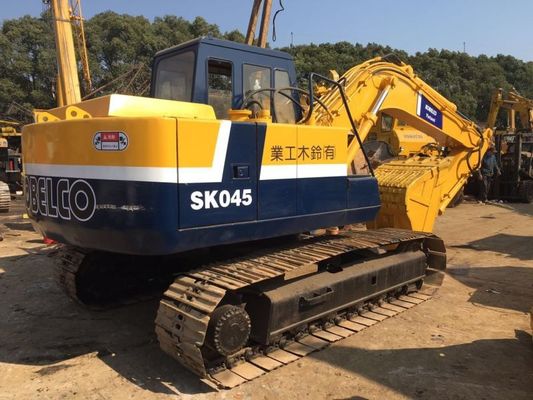 0.5 মি 3 বালতি 12ton এসকে045 সেকেন্ড হ্যান্ড কোবেলকো খননকারী সরবরাহকারী