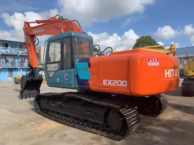 কাজের সময় 4074 ঘন্টা 0.8cbm EX200-3 হিটাচি খননকারীর ব্যবহার 0