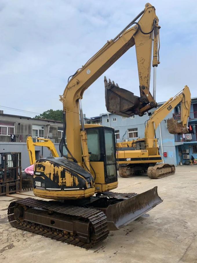 11.3rpm গ্রেডিবিলিটি জাপান ভারী দায়িত্ব 308B ব্যবহৃত ক্যাট খননকারী 0