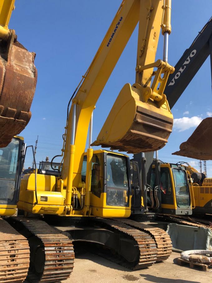 5.5 কিলোমিটার / এইচ গতি 107KW PC220-7 ক্রলারের ব্যবহৃত কোমাটসু খননকারক 3